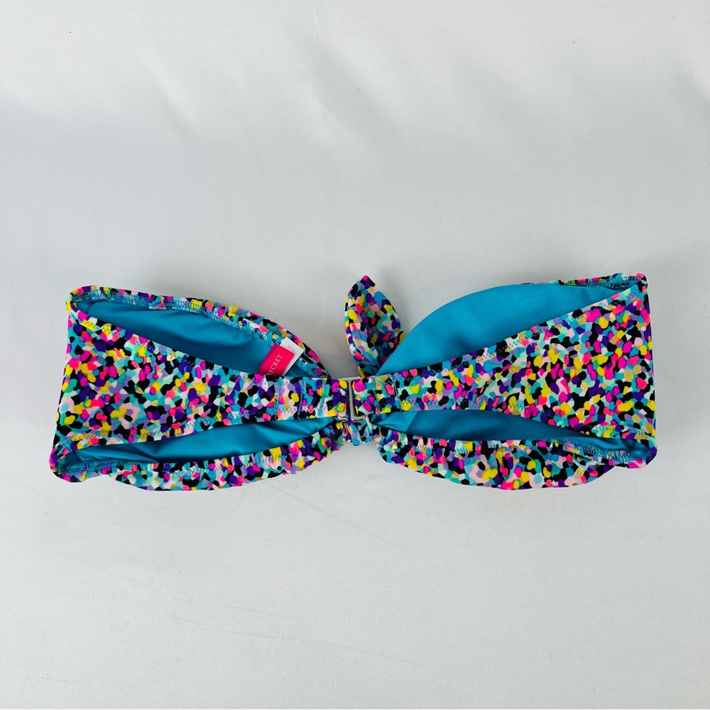 Victoria's Secret Colorful Confetti Strapless Bandeau Bikini Top Size M - Picture 2 of 11